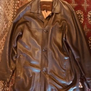 Andrew Marc Lambskin Butter Soft Car Coat Mint